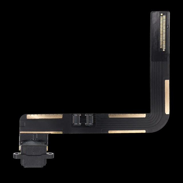 Flat connettore di ricarica per iPad Air 1 / iPad 5 (2017) / iPad 6 (2018) (saldatura richiesta) (Nero)