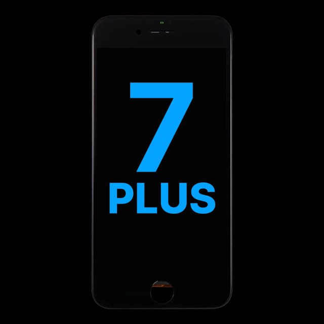 Display LCD completo con Steel Plate per iPhone 7 Plus (Nero)