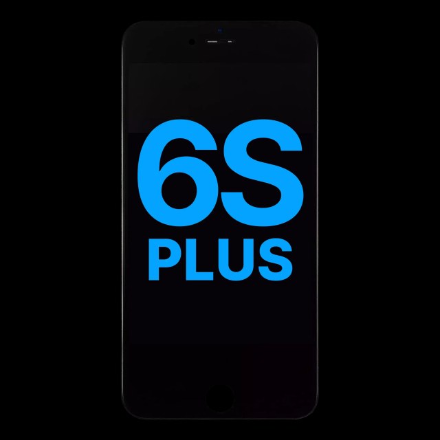 Display LCD completo con Steel Plate per iPhone 6S Plus (Nero)