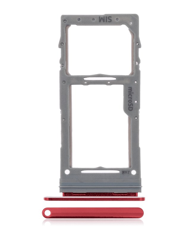 Carrellino SIM singola per Samsung Galaxy Note 10 Lite (Aura Rosso)