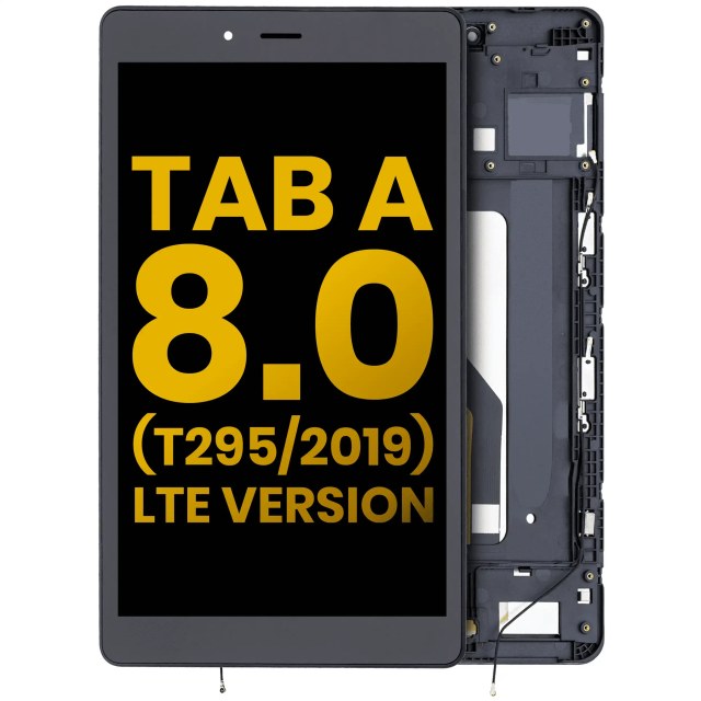 Display LCD completo con Frame per Samsung Galaxy Tab A 8.0" (T295) (2019) (versione LTE) (Refurbished) (Nero)