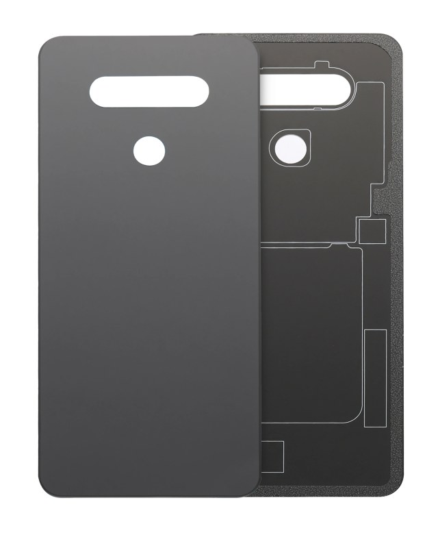 vetro cover posteriore per LG K51 (Nero)