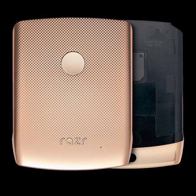 vetro cover posteriore per Motorola Razr (XT2000-1 / 2019) (Blush Oro)