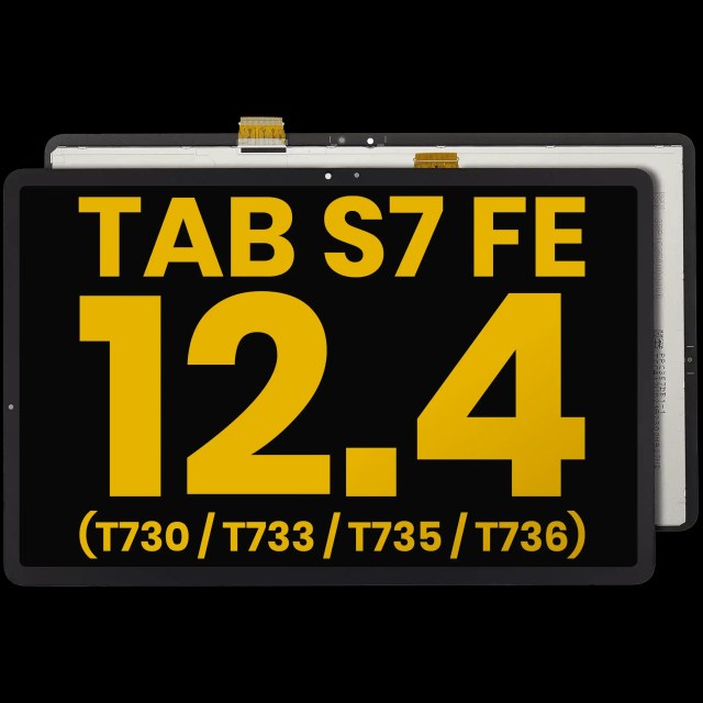 Display LCD completo senza Frame per Samsung Galaxy Tab S7 FE 12.4"(T730 / T733 / T735 / T736) (2021) (Refurbished) (Nero)