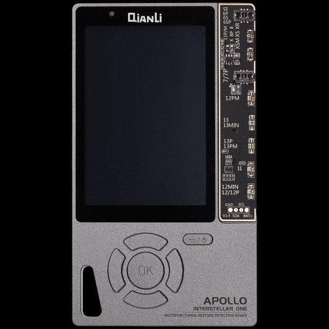 Apollo Interstellar Restore Program e Reading Device (True Tone / Batteria Data / Motore vibrazione / MFI Tester / EEPROM Programmer) (Display Up a 11 Pro Max e Batteria Up To iPhone 14 Pro Max) (Galaxy Grigio Special Edition) (Qianli)
