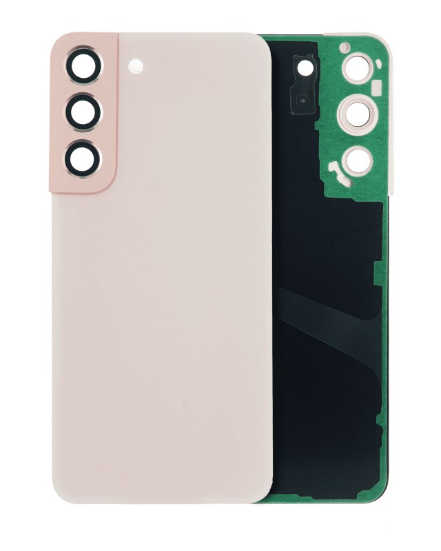 vetro cover posteriore con Vetro fotocamera per Samsung Galaxy S22 5G (No Logo) (Rosa Oro)