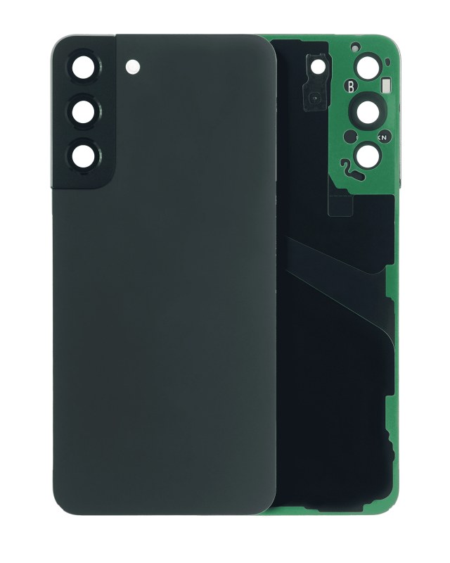 vetro cover posteriore con Vetro fotocamera per Samsung Galaxy S22 Plus 5G (No Logo) (Phantom Nero)