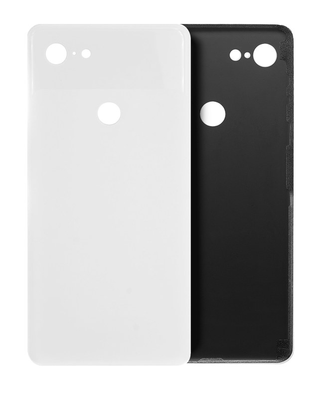 vetro cover posteriore per Google Pixel 3 XL (Trasparentely Bianco)