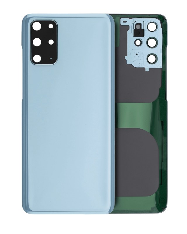 vetro cover posteriore con Vetro fotocamera per Samsung Galaxy S20 Plus (Service Pack) (Cloud Blu)