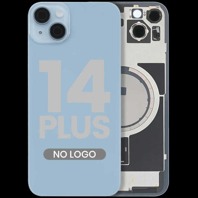Vetro posteriore w/ magnete MagSafe per iPhone 14 Plus (Blu) (No Logo)