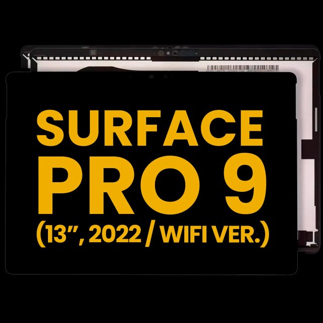 Display LCD completo con Touch screen per Microsoft Surface Pro 9 (WiFi Version) (Refurbished) (Nero)