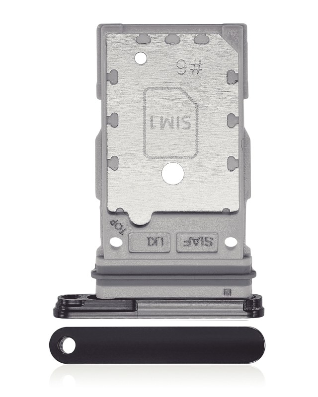 Carrellino doppia SIM per Samsung Galaxy S23 5G / S23 Plus 5G (Phantom Nero)