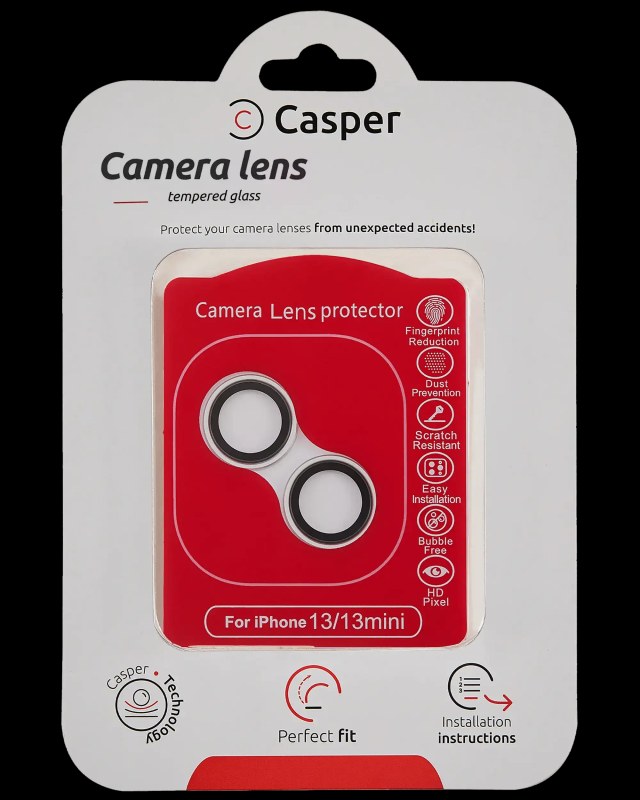 Vetro fotocamera Protector per iPhone 13 / 13 Mini (Argento) (Trasparente)