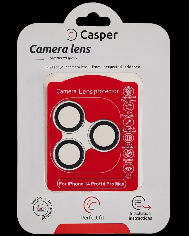 Vetro fotocamera Protector per iPhone 14 Pro / 14 Pro Max (Argento) (Trasparente)
