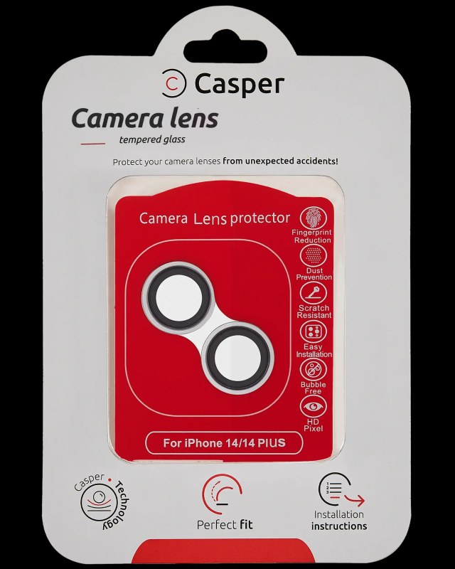 Vetro fotocamera Protector per iPhone 14 / 14 Plus (Argento) (Trasparente)
