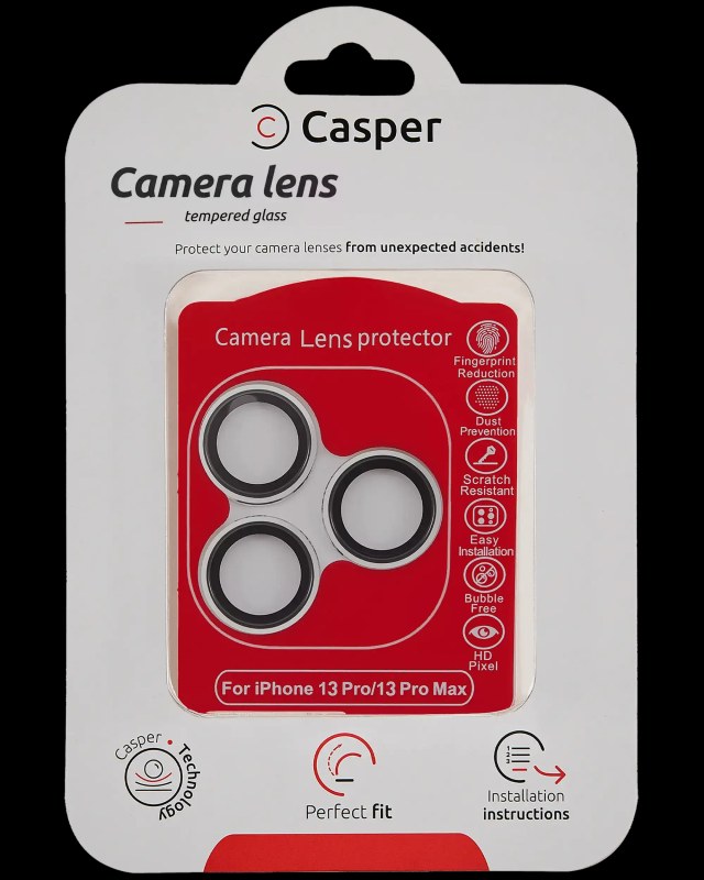 Vetro fotocamera Protector per iPhone 13 Pro / 13 Pro Max (Argento) (Trasparente)