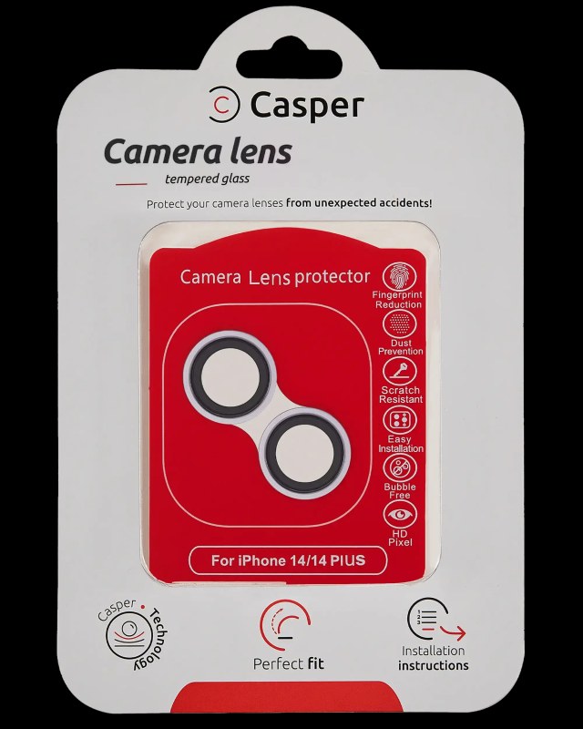 Vetro fotocamera Protector per iPhone 14 / 14 Plus (Viola) (Trasparente)