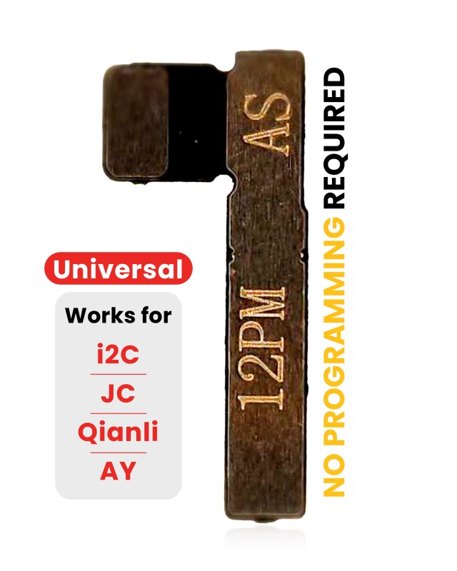 Pre-Programmed Universal Batteria Tag-On flat (Soldering Not Required) per iPhone 12 Pro Max