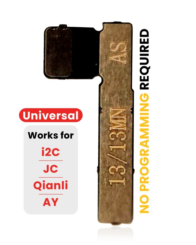 Pre-Programmed Universal Batteria Tag-On flat (Soldering Not Required) per iPhone 13 / 13 Mini
