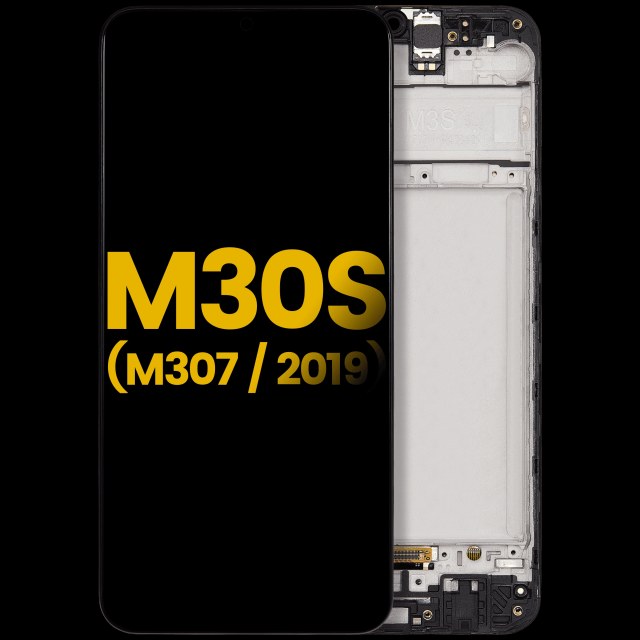 Display OLED completo con Frame per Samsung Galaxy M30S (M307 / 2019) (Refurbished) (tutti i colori)