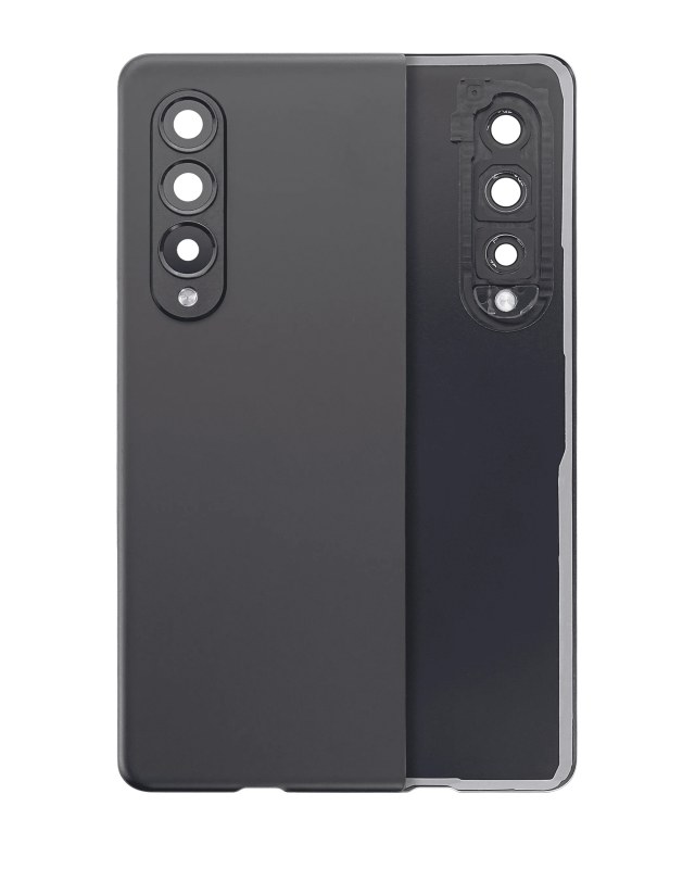 vetro cover posteriore con Vetro fotocamera per Samsung Galaxy Z Fold 3 5G (Phantom Nero)