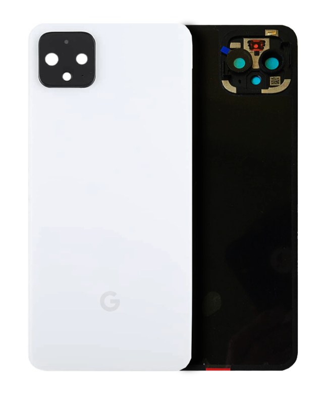 Vetro posteriore per Google Pixel 4 (Service Pack) (Trasparentely Bianco)