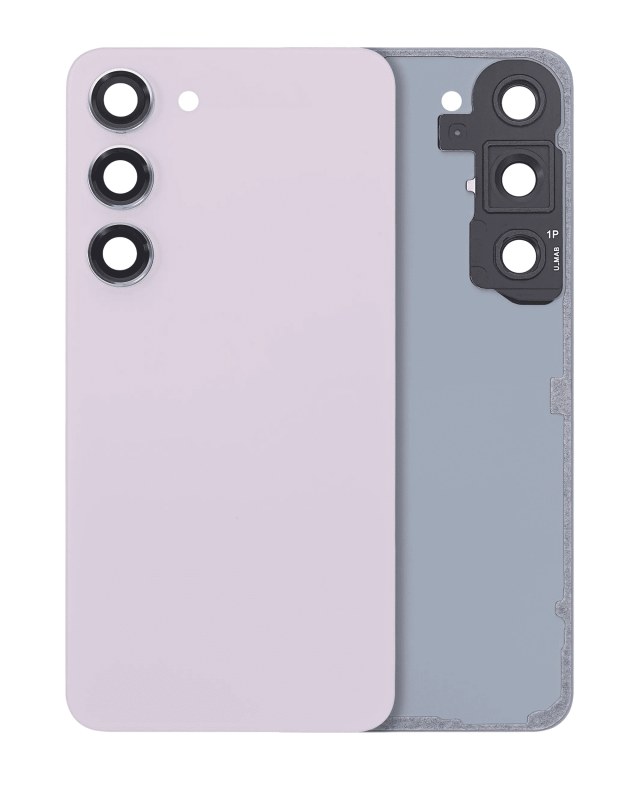 vetro cover posteriore con Vetro fotocamera per Samsung Galaxy S23 5G (No Logo) (Lavanda)