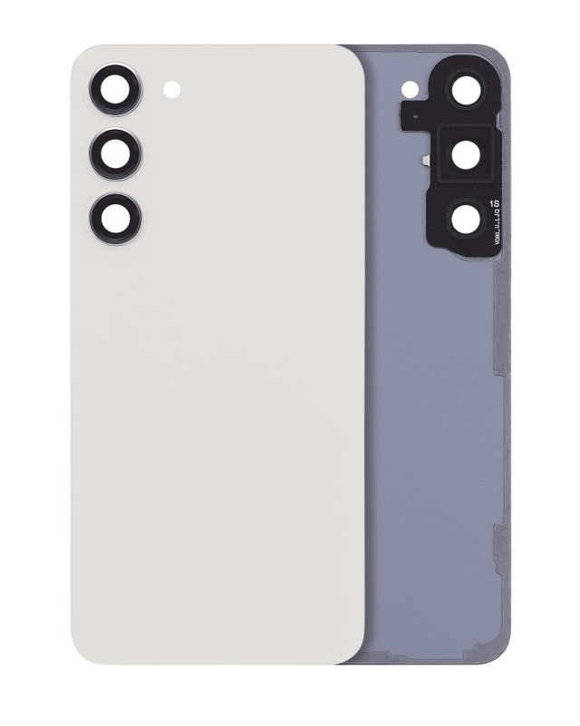 vetro cover posteriore con Vetro fotocamera per Samsung Galaxy S23 Plus 5G (No Logo) (Cream)