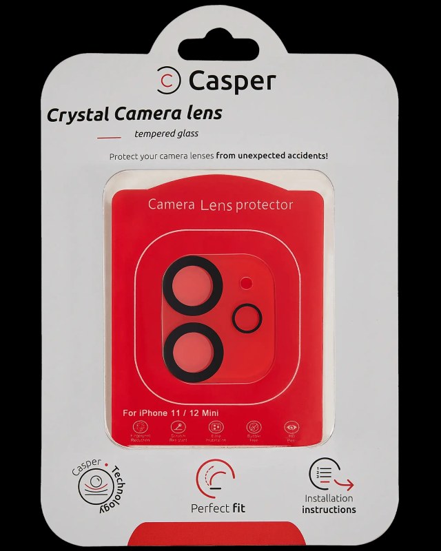 Vetro fotocamera Protector per iPhone 11 / 12 Mini (Crystal Full Cover)