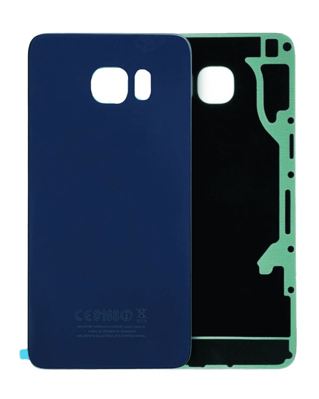 vetro cover posteriore per Samsung Galaxy S6 Edge (Service Pack) (Nero zaffiro)
