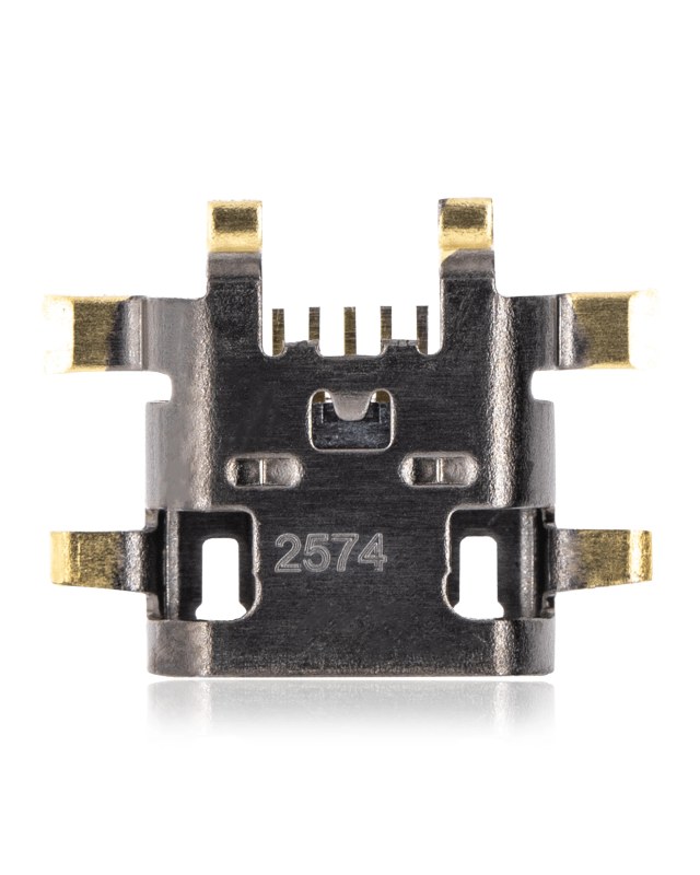 Connettore di ricarica soldering required - 05 Pin - Micro B - 6 Anchor Points (C288)