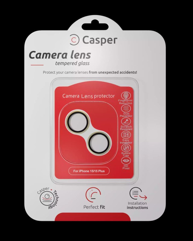 Vetro fotocamera Protector per iPhone 15 / 15 Plus (Giallo) (Trasparente)