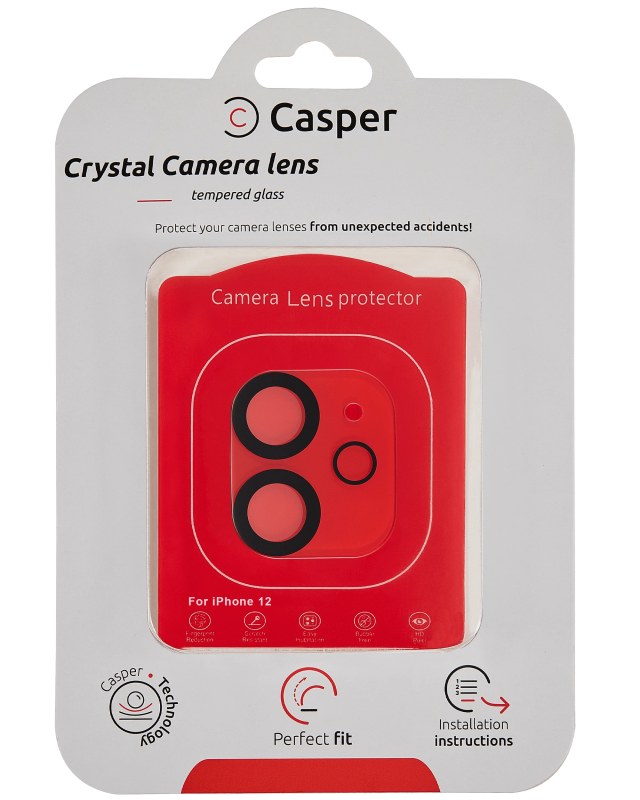 Vetro fotocamera Protector per iPhone 12 (Crystal Full Cover)