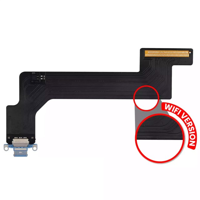 Flat connettore di ricarica per iPad 10 (2022) (solo WiFi) (Aftermarket Plus) (Blu)