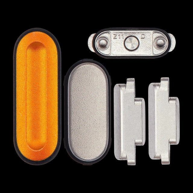 Sidekey Button Set per Watch Series Ultra(1st Gen) (49MM) (Arancione / Argento) (5 set pezzi)