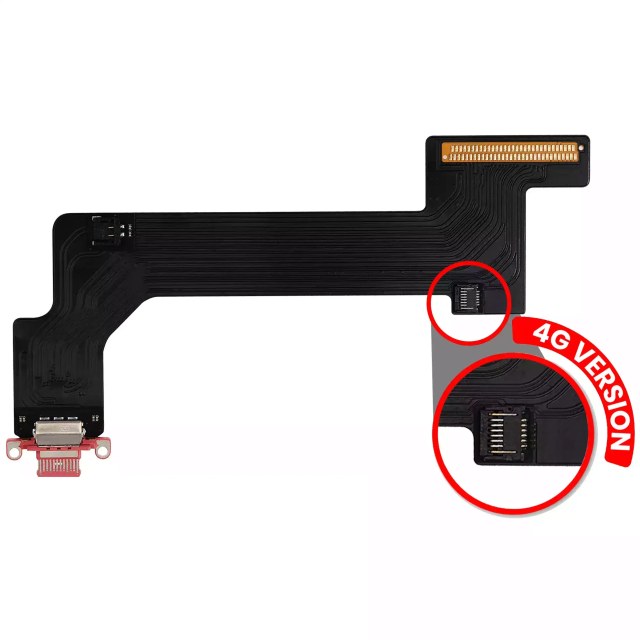 Flat connettore di ricarica per iPad 10 (2022) (Cellular) (Aftermarket Plus) (Rosa)