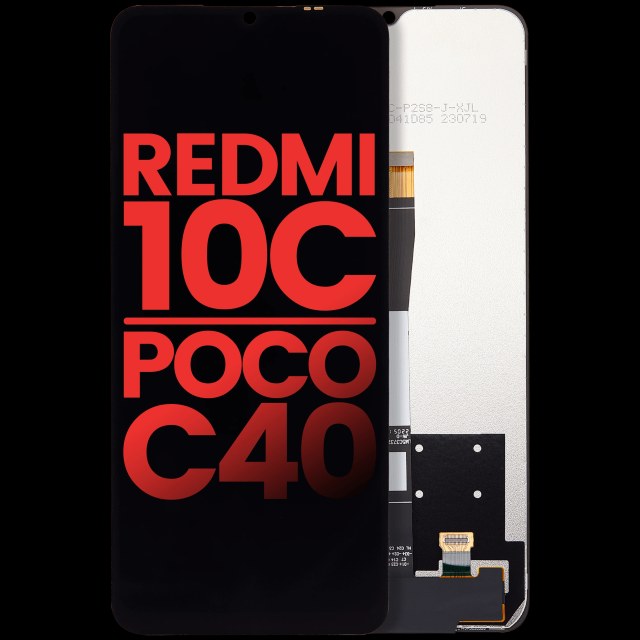 Display LCD completo senza Frame per Xiaomi Redmi 10C / Redmi 10 power / Poco C40 (Aftermarket Plus) (tutti i colori)