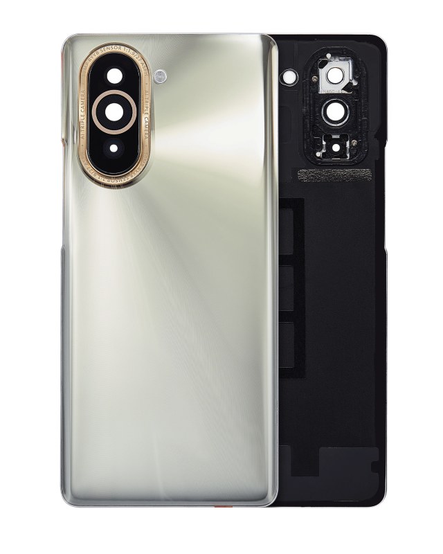 vetro cover posteriore con Vetro fotocamera per Huawei Nova 10 (Argento)