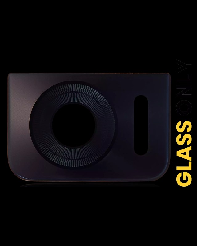 Lente fotocamera posteriore (solo vetro) con adesivo per Motorola Moto Edge 30 Neo (XT2245-1 / 2022) (Nero Onyx)
