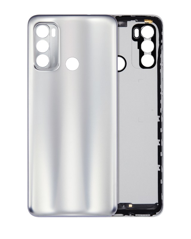 vetro cover posteriore per Motorola Moto G60 (XT2135 / 2021) (Argento)