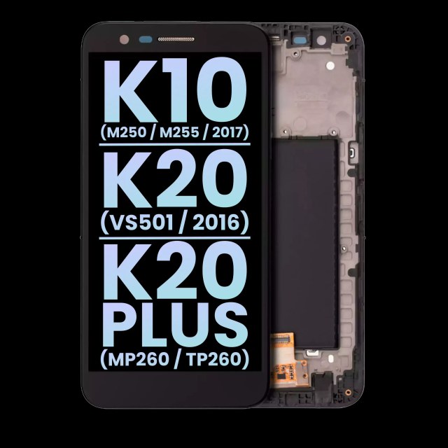 Display LCD completo con Frame per LG K10 (M250 / M255 / 2017) / K20 (VS501 / 2016) / K20 Plus (MP260 / TP260) (Service Pack) (tutti i colori)
