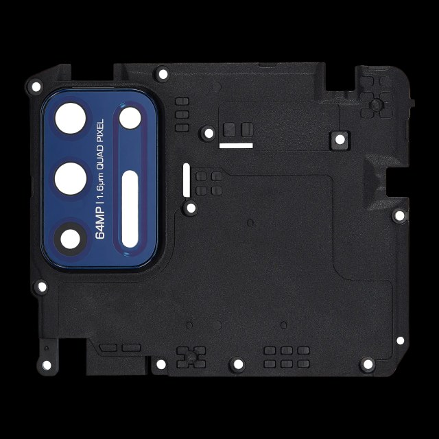 Antenna Cover con Lente fotocamera posteriore per Motorola Moto G9 Plus (XT2087 / 2020) (Indigo Blu)