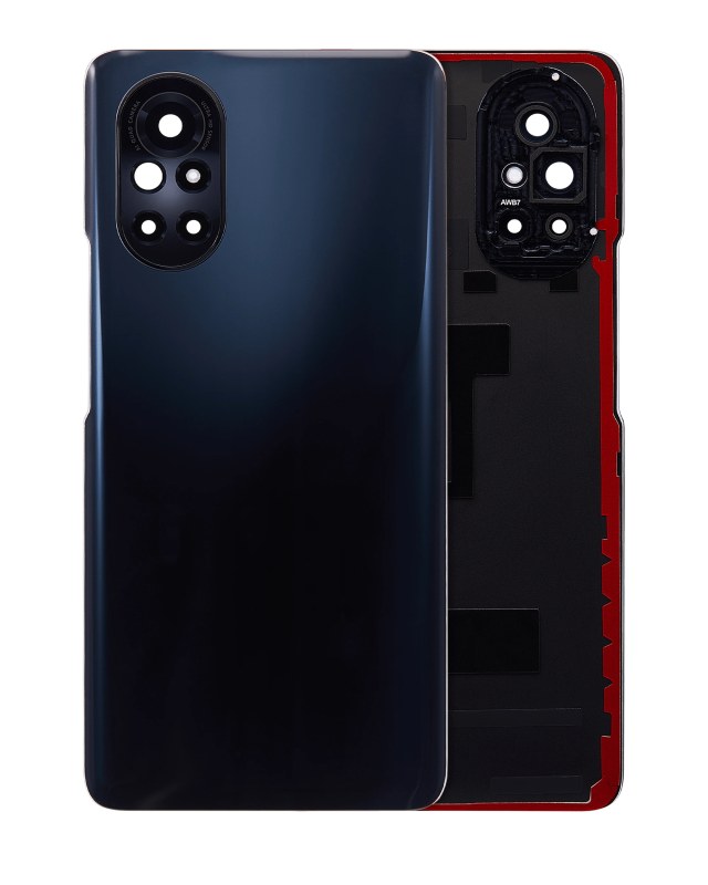 vetro cover posteriore con Vetro fotocamera per Huawei Nova 8 (Nero)