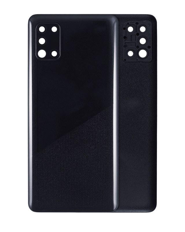 vetro cover posteriore con Vetro fotocamera per Samsung Galaxy A31 (A315 / 2020) (Prism Crush Nero)