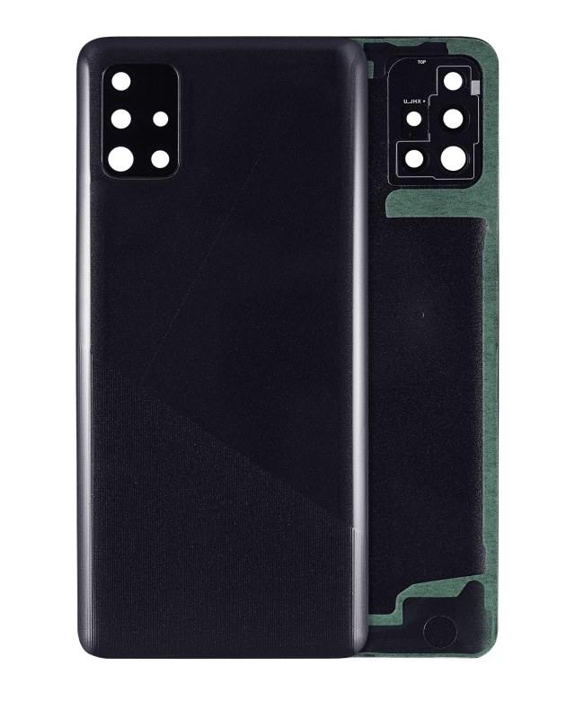 vetro cover posteriore con Vetro fotocamera per Samsung Galaxy A51 4G (A515 / 2019) (Prism Crush Nero)