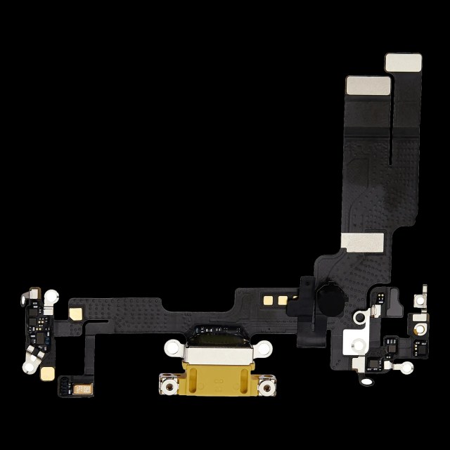 Flat connettore di ricarica per iPhone 14 (Premium) (Giallo)