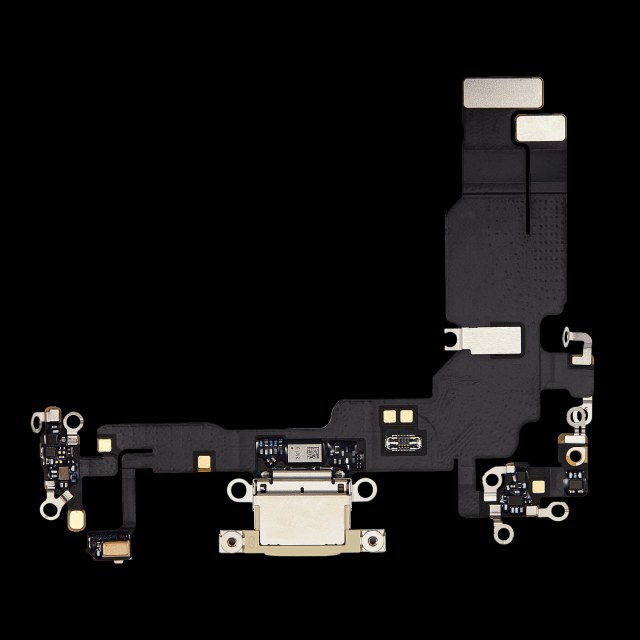 Flat connettore di ricarica per iPhone 15 (Premium) (Giallo)