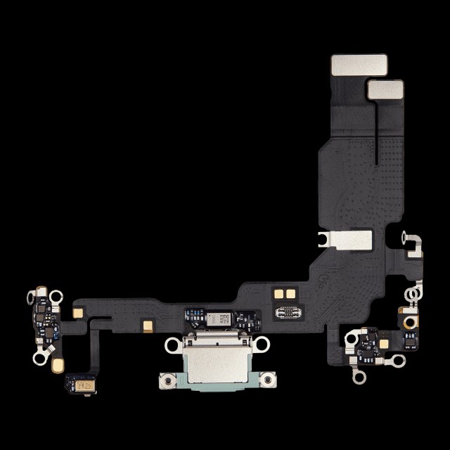 Flat connettore di ricarica per iPhone 15 (Premium) (Verde)