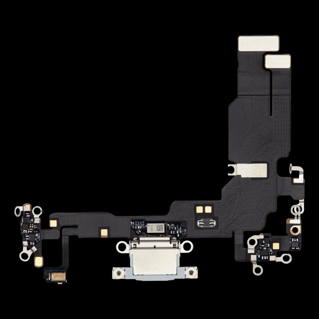 Flat connettore di ricarica per iPhone 15 (Premium) (Blu)