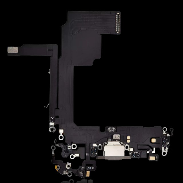 Flat connettore di ricarica per iPhone 15 Pro (Premium) (Titanio naturale)